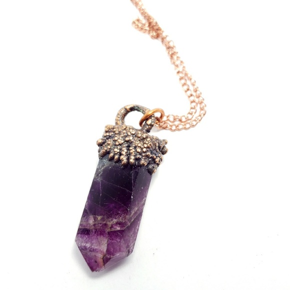 Flourite crystal necklace - Picture 7 of 8